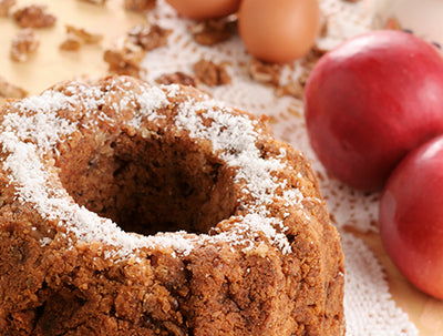 Apple walnut cake