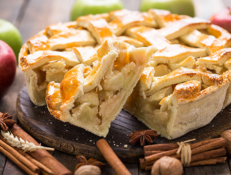 Low-sugar apple pie