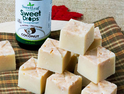 Sugar-free maple coconut refrigerator fudge