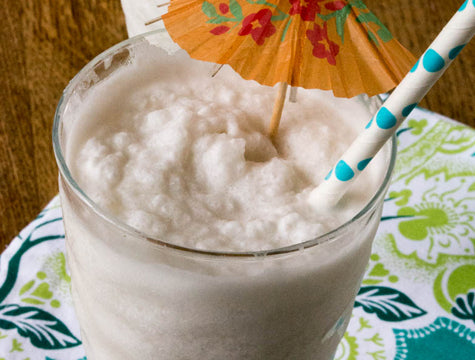 Frozen coconut daiquiri slushie