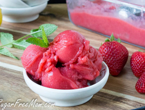 Strawberry Lemonade Sorbet