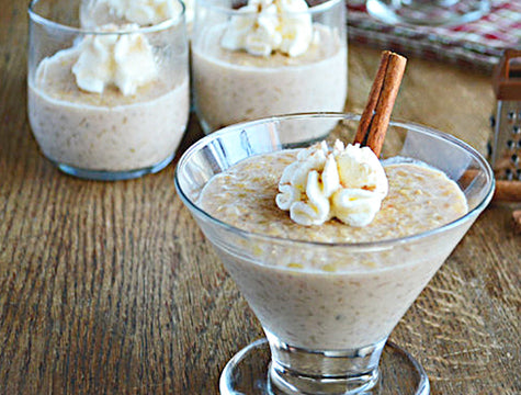 Sugar-Free Cinnamon Vanilla Rice Pudding