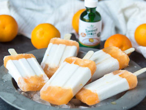 Low-carb orange creamsicles