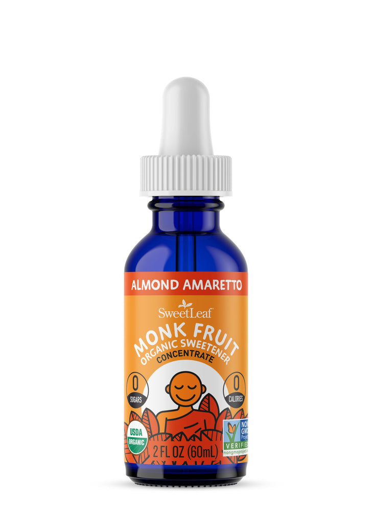 SweetLeaf® Liquid Monk Fruit Drops Almond Amaretto 300 Servings