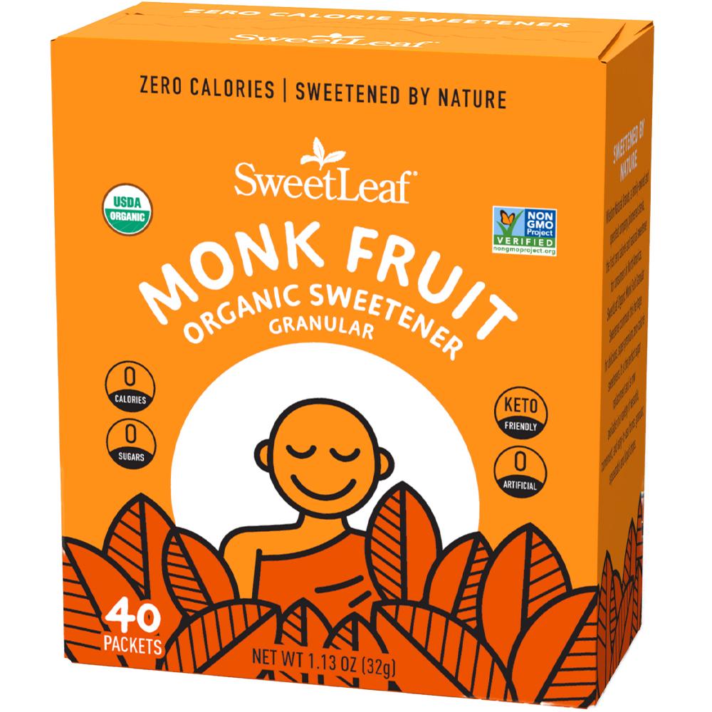 SweetLeaf® Liquid Monk Fruit Drops, 40 Packets