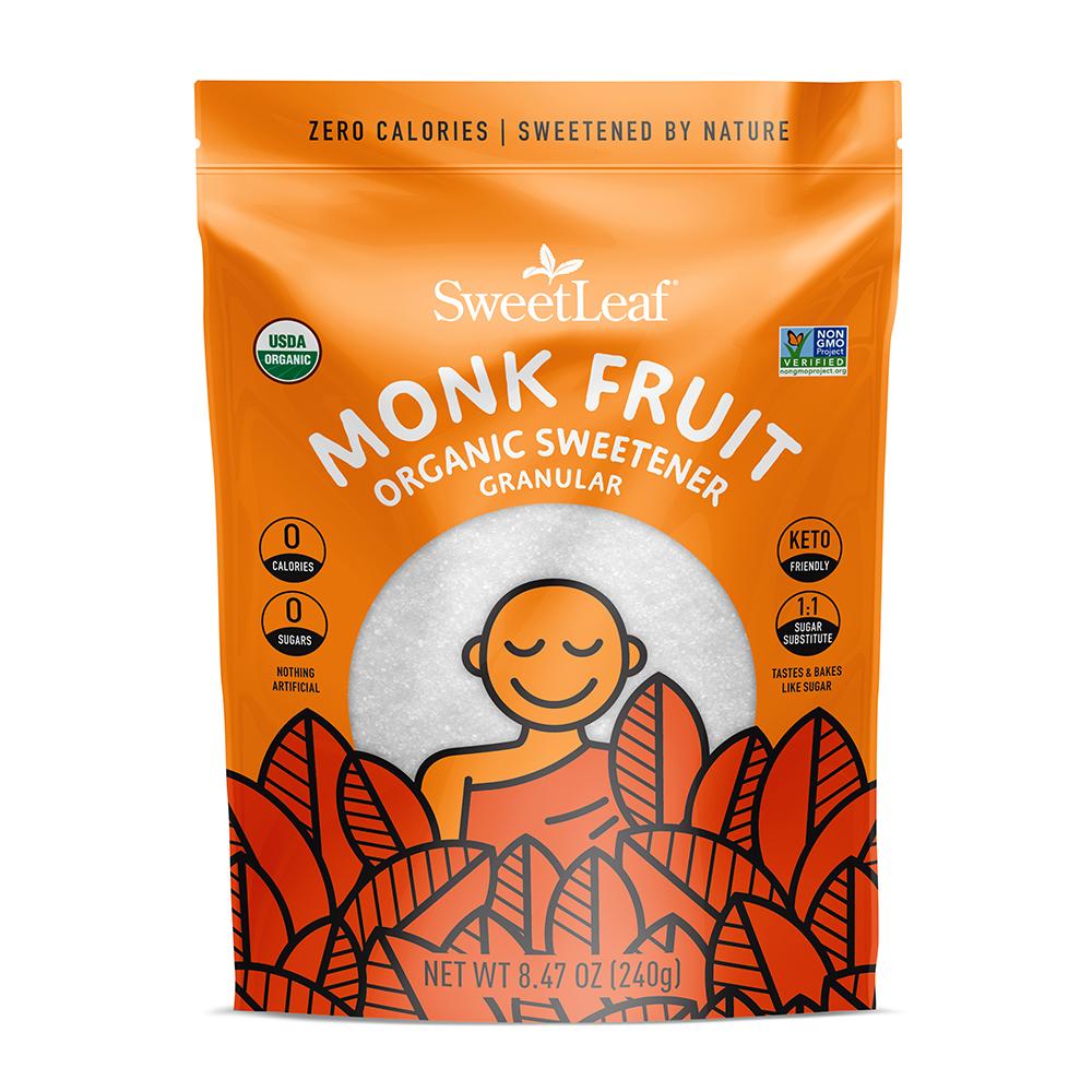 SweetLeaf® Liquid Monk Fruit Drops Granular Sweetener, 240g